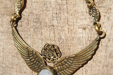 Load image into Gallery viewer, MOONSTONE WINGS NECKLACE