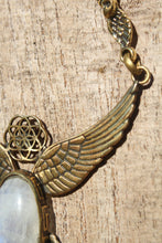 Load image into Gallery viewer, MOONSTONE WINGS NECKLACE