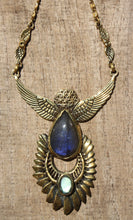 Load image into Gallery viewer, LABRADORITE WING NECKLACE