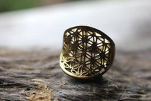 Load image into Gallery viewer, UNISEX FLOWER OF LIFE RING