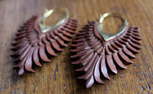 Load image into Gallery viewer, WOODEN CARVED EARRINGS