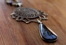 Load image into Gallery viewer, LOTUS SRI YANTRA NECKLACE