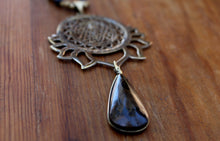 Load image into Gallery viewer, LOTUS SRI YANTRA NECKLACE