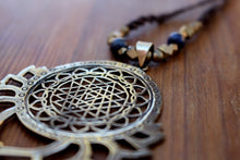 Load image into Gallery viewer, LOTUS SRI YANTRA NECKLACE