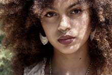 Load image into Gallery viewer, WHITE BONE EARRINGS