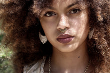 Load image into Gallery viewer, WHITE BONE EARRINGS