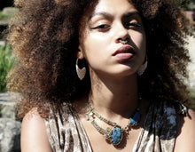 Load image into Gallery viewer, WHITE BONE EARRINGS