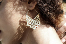 Load image into Gallery viewer, FLOWER OF LIFE EARRING DESIGN