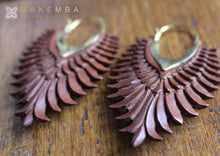 Load image into Gallery viewer, WOODEN CARVED EARRINGS