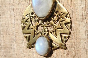 MOONSTONE WINGS NECKLACE