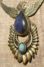 Load image into Gallery viewer, LABRADORITE WING NECKLACE
