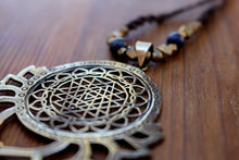 Load image into Gallery viewer, LOTUS SRI YANTRA NECKLACE
