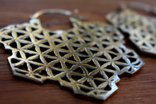 Load image into Gallery viewer, BIG FLOWER OF LIFE EARRINGS
