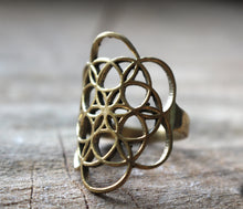 Load image into Gallery viewer, FLOWER OF LIFE RING
